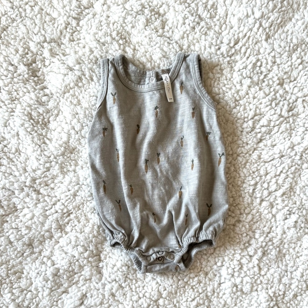 Rylee + Cru Bubble Onesie Carrot